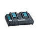 Chargeur double MAKITA 14.4V / 18V pour batterie MAKSTAR DC18RD - Déstockage - BAKZOKA
