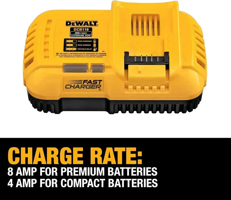 Chargeur rapide DEWALT DCB118 FlexVolt XR - Reconditionné - BAKZOKA