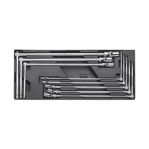 Coffret de clés à douilles articulées BETA T63 + plateau thermoformé (8 pièces) - 024240063 - Déstockage - BAKZOKA