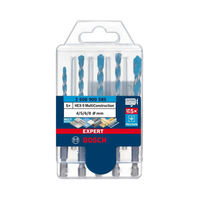 Coffret de forets multi-matériaux BOSCH EXPERT HEX-9 (5 pièces) - 4059952538785 - Déstockage - BAKZOKA