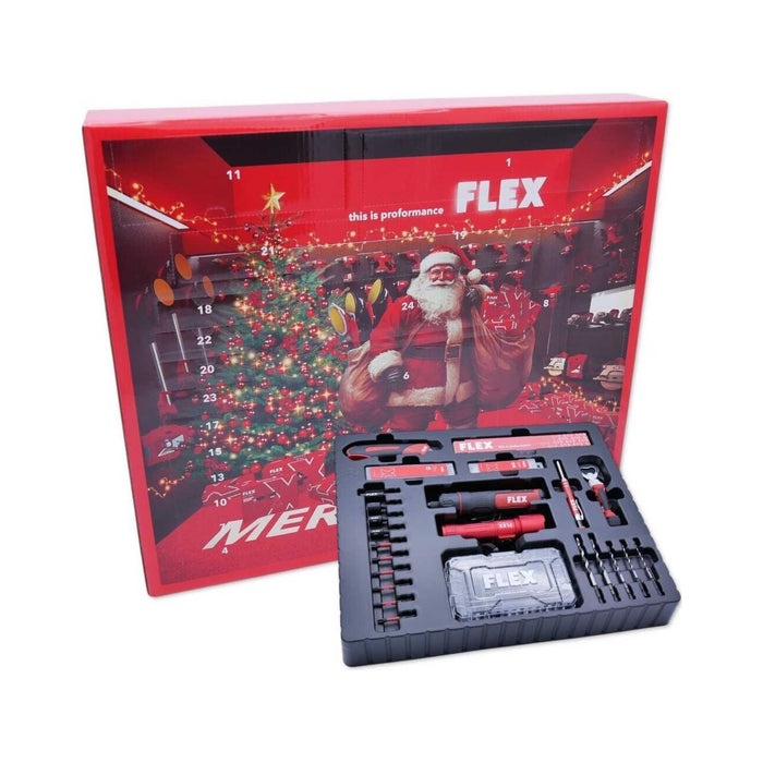 Coffret multi-outils FLEX Calendrier de l'Avent 24 accessoires - 534227 - Déstockage
