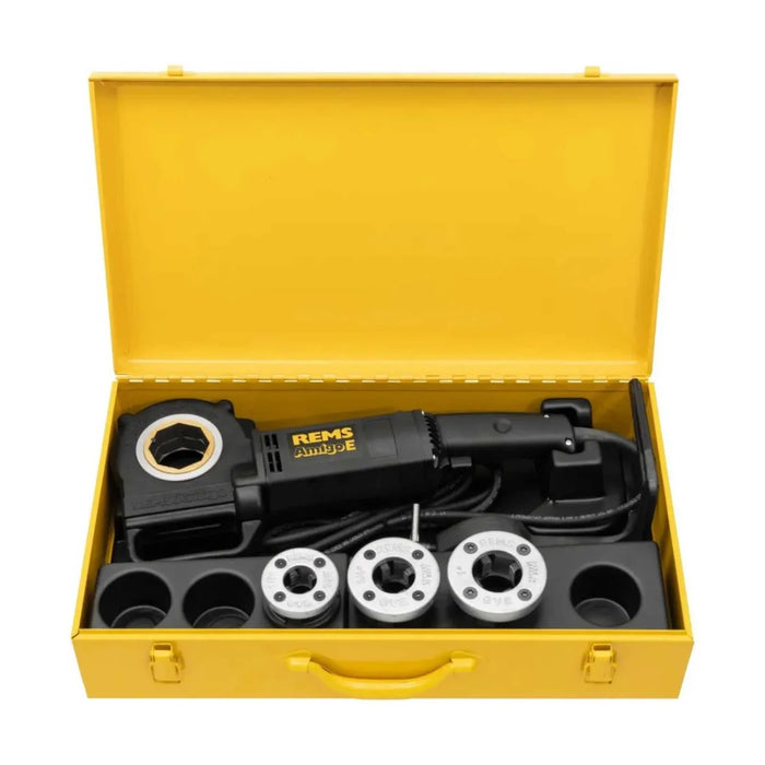 Coupe-fil électrique REMS Amigo E avec têtes de coupe Set R 1/2-3/4-1 + coffret - 530013 R220 - Déstockage - BAKZOKA