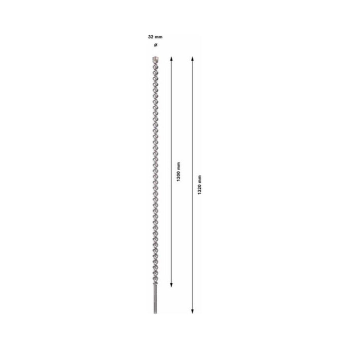Foret béton SDS-Max-7 BOSCH 32x1200x1320mm (1 pièce) - 2608586795 - Déstockage - BAKZOKA