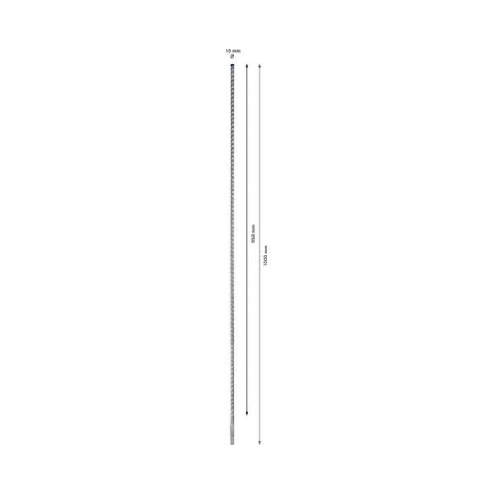 Foret béton SDS-Plus BOSCH 7X Expert 4 taillants 10x950x1000mm (1 pièce) - 2608900104 - Déstockage - BAKZOKA