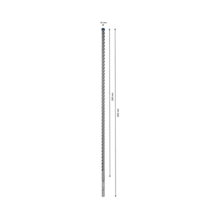 Foret béton SDS-Plus BOSCH 7X Expert 4 taillants 12x550x600mm (1 pièce) - 2608900114 - Déstockage - BAKZOKA