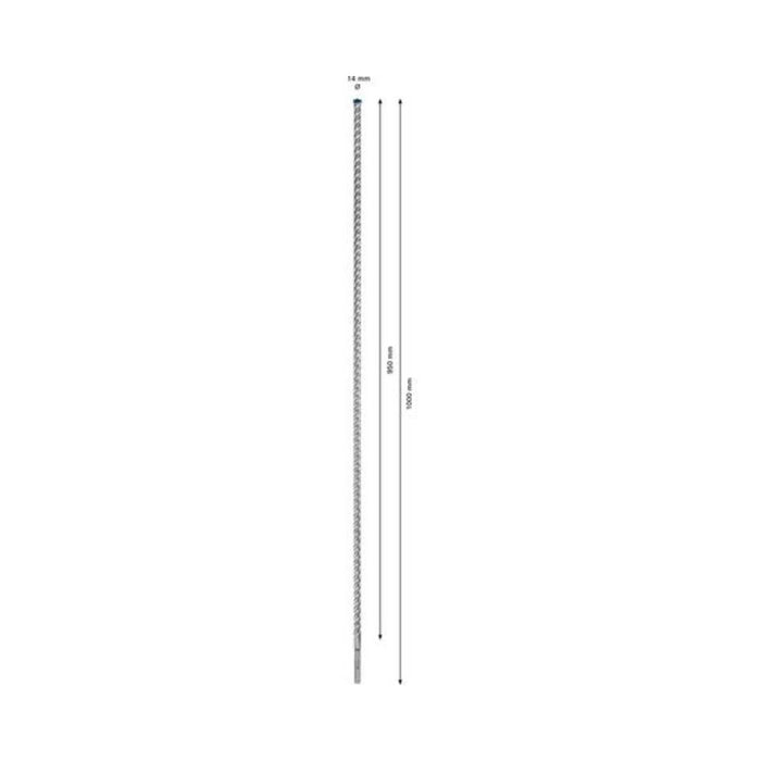 Foret béton SDS-Plus BOSCH 7X Expert 4 taillants 14x950x1000mm (1 pièce) - 2608900126 - Déstockage - BAKZOKA