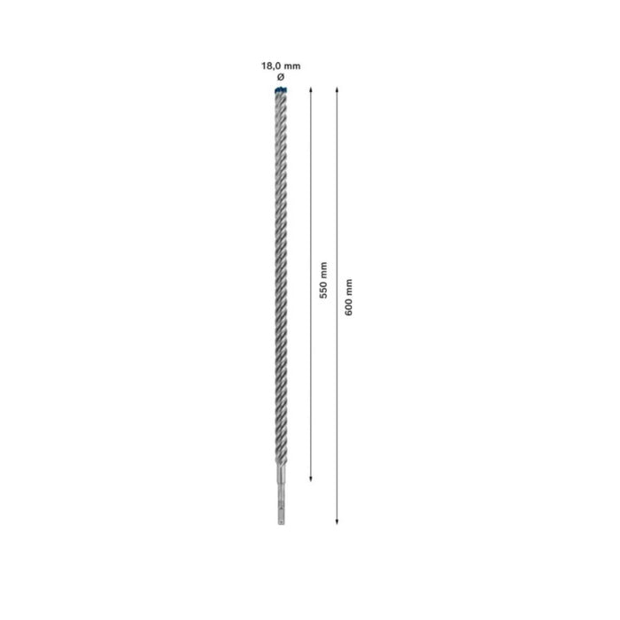 Foret béton SDS-Plus BOSCH 7X Expert 4 taillants 18x550x600mm (1 pièce) - 2608900140 - Déstockage - BAKZOKA