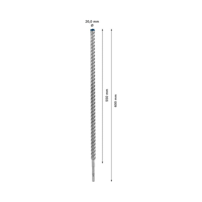 Foret béton SDS-Plus BOSCH 7X Expert 4 taillants 20x550x600mm (1 pièce) - 2608900144 - Déstockage - BAKZOKA