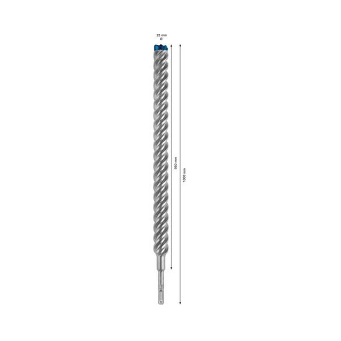 Foret béton SDS-Plus BOSCH 7X Expert 4 taillants 25x950x1000mm (1 pièce) - 2608900153 - Déstockage - BAKZOKA
