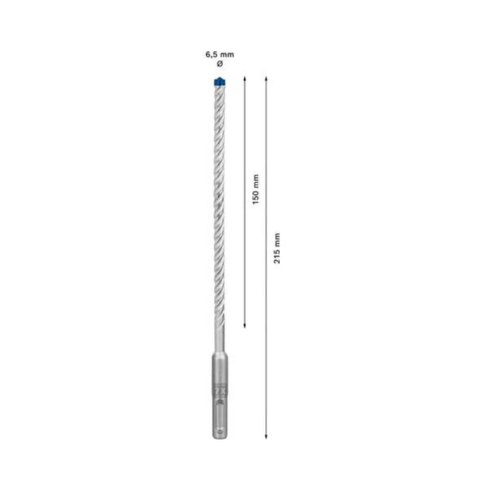 Foret béton SDS-Plus BOSCH 7X Expert 4 taillants 6.5x150x165mm (1 pièce) - 2608900079 - Déstockage - BAKZOKA