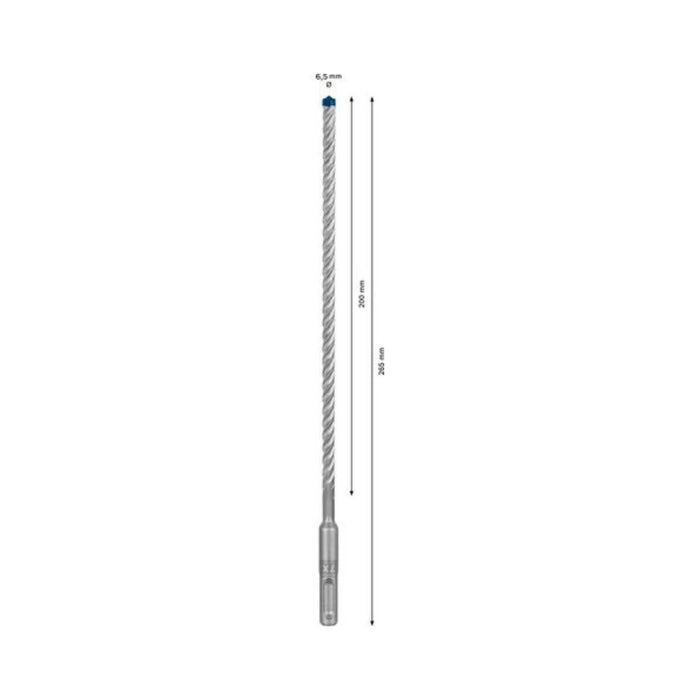 Foret béton SDS-Plus BOSCH 7X Expert 4 taillants 6.5x200x265mm (1 pièce) - 2608900080 - Déstockage - BAKZOKA