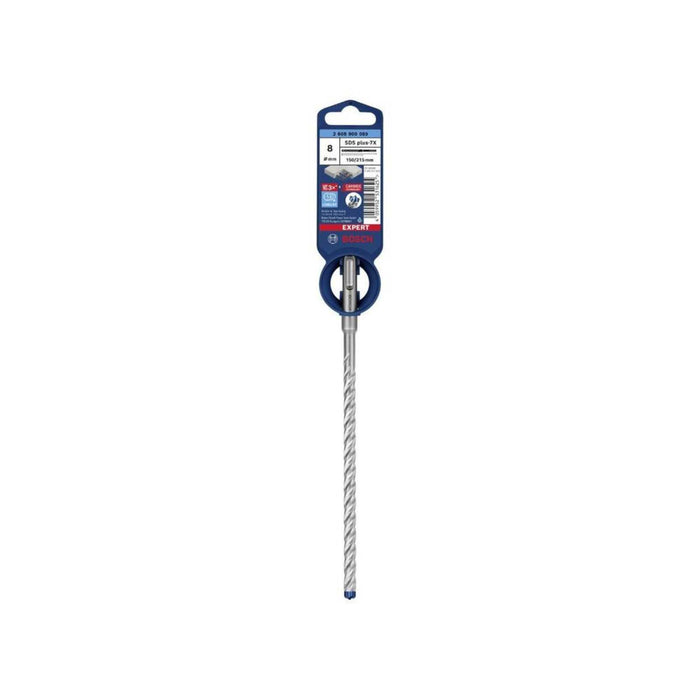 Foret béton SDS-Plus BOSCH 7X Expert 4 taillants 8x150x215mm (1 pièce) - 2608900089 - Déstockage - BAKZOKA