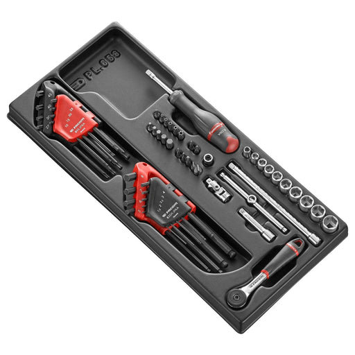 Jeu de douilles FACOM MOD.R161-46 6 pans 1/4" (52 pièces) - Déstockage - BAKZOKA