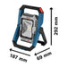 Lampe de chantier BOSCH PRO GLI 18V-1900 LED 1900 lm - 0601446400 - Déstockage - BAKZOKA