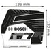 Laser à ligne et points BOSCH PRO GCL 2-50 C + RM3 + télécommande + coffret L-BOXX - Reconditionné - BAKZOKA