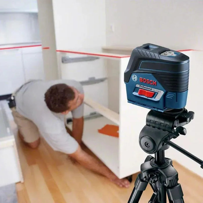 Laser à ligne et points BOSCH PRO GCL 2-50 C + RM3 + télécommande + coffret L-BOXX - Reconditionné - BAKZOKA