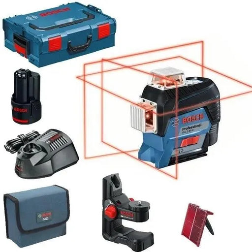 Laser lignes BOSCH PRO GLL 3-80 C 3 plans 30m + coffret L-BOXX - 0601063R02 - Reconditionné - BAKZOKA