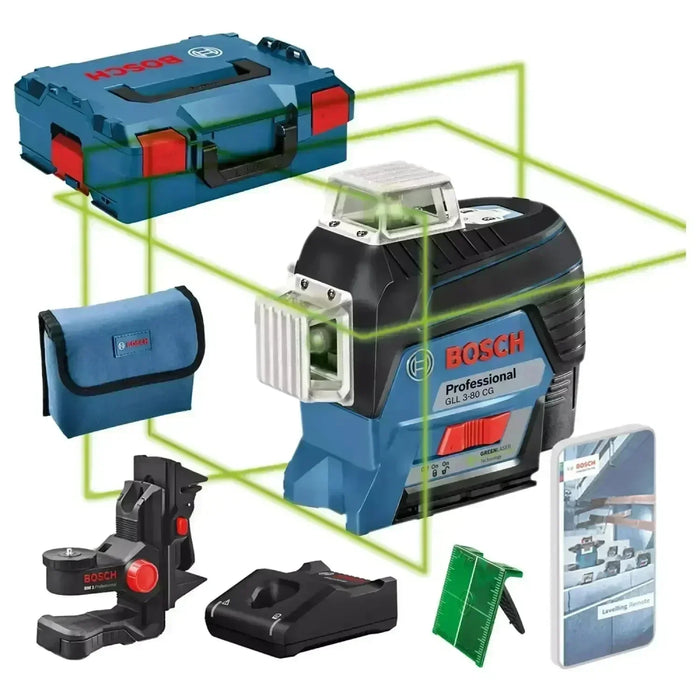Laser lignes vert 360° BOSCH PRO GLL 3-80 CG + coffret L-BOXX - 0601063T00 - Reconditionné - BAKZOKA