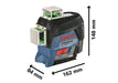 Laser lignes vert 360° BOSCH PRO GLL 3-80 CG + coffret L-BOXX - 0601063T00 - Reconditionné - BAKZOKA