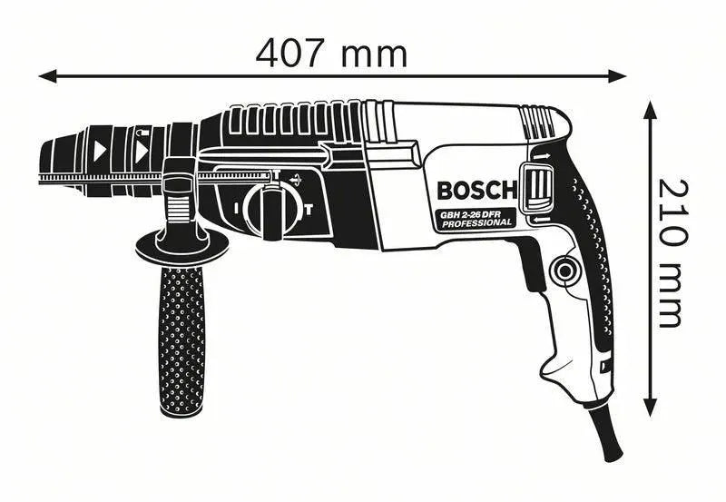 Marteau perforateur BOSCH PRO GBH 2-26 SDS-Plus + coffret L-CASE - 06112A3000 - Occasion - BAKZOKA