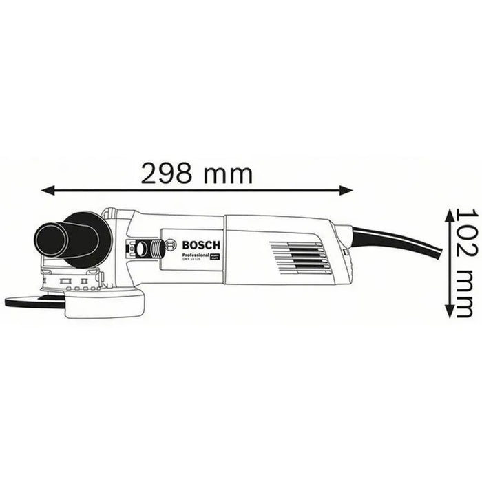 Meuleuse d'angle BOSCH PRO GWX 14-125 Ø125mm - 06017B7000 - Déstockage - BAKZOKA