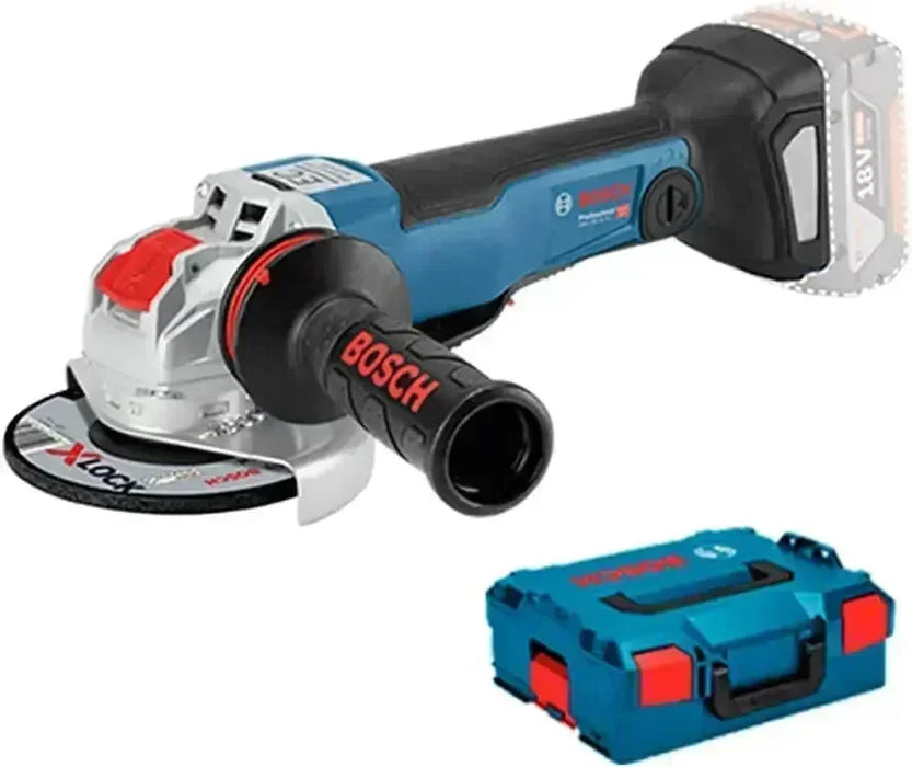 Meuleuse d'angle BOSCH PRO GWX 18V-10 PC X-LOCK Ø125mm + coffret L-BOXX - 06017B0700 - Reconditionné - Drakare