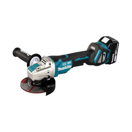 Meuleuse d'angle MAKITA 18V Li-Ion (2x 5Ah) Ø125mm + coffret MAKPAC DGA519RTJ1 - Déstockage - BAKZOKA