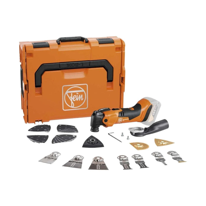 Outil multifonctions FEIN 18V MULTIMASTER avec accessoires + coffret L-BOXX AMM 500 PLUS TOP AS (sans batterie) - Déstockage - BAKZOKA