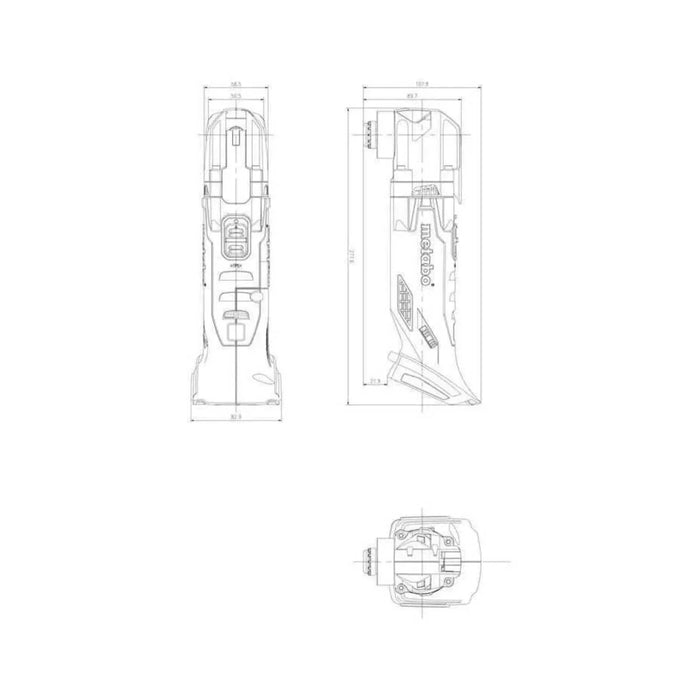 Outil multifonctions METABO MT 18 LTX + coffret METALOC - 613021840 - Déstockage - BAKZOKA