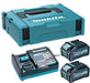 Pack 2 batteries + 1 chargeur MAKITA 191J97-1 XGT DC40RA / 2XBL4040 + coffret MAKPAC - Déstockage - BAKZOKA