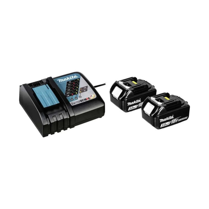 Pack 2 batteries + 1 chargeur MAKITA BL1830B + DC18RC + coffret MAKPAC - 197952-5 - Déstockage - BAKZOKA