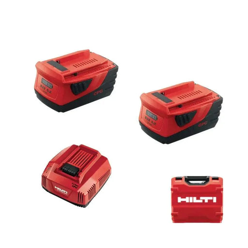 Pack 2 batteries HILTI B22 5.2 + C4/36-350 + mallette - Reconditionné - BAKZOKA