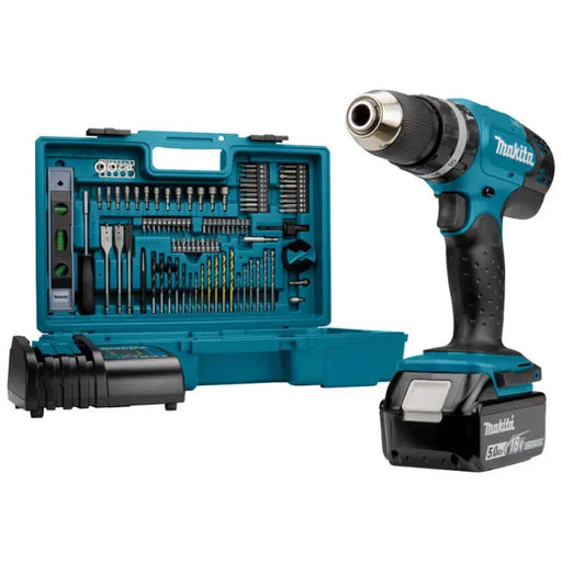Perceuse à percussion MAKITA DHP453TX12 LXT avec 101 accessoires + coffret - Déstockage - BAKZOKA