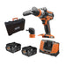 Perceuse visseuse à percussion AEG 18V Li-Ion (2x 5Ah) avec renvoi d'angle 75Nm + coffret BSB18CBL-502C - Déstockage - BAKZOKA