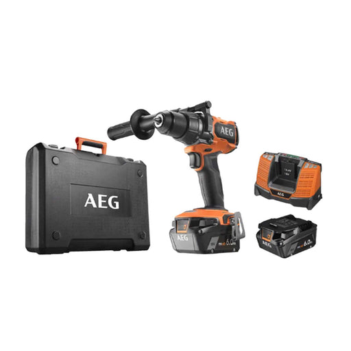 Perceuse visseuse à percussion AEG 18V Li-Ion (2x 6Ah) Brushless 13mm 141Nm BSB18BL-602K - Reconditionné - BAKZOKA
