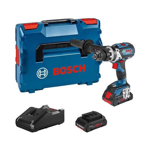 Perceuse visseuse à percussion BOSCH PRO 18V Li-Ion (2x 4Ah) ProCORE 110Nm + coffret L-BOXX GSB 18V-110 C - Reconditionné - BAKZOKA