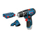 Perceuse visseuse à percussion BOSCH PRO GSB 12V-15 + coffret L-BOXX - 06019B690E - Déstockage - BAKZOKA
