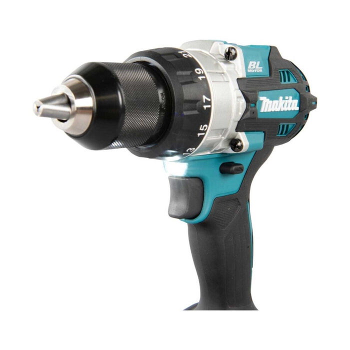 Perceuse visseuse à percussion MAKITA 18V Li-Ion (2x 5Ah) LXT 130Nm + coffret MAKPAC DHP486RTJ - Déstockage - BAKZOKA