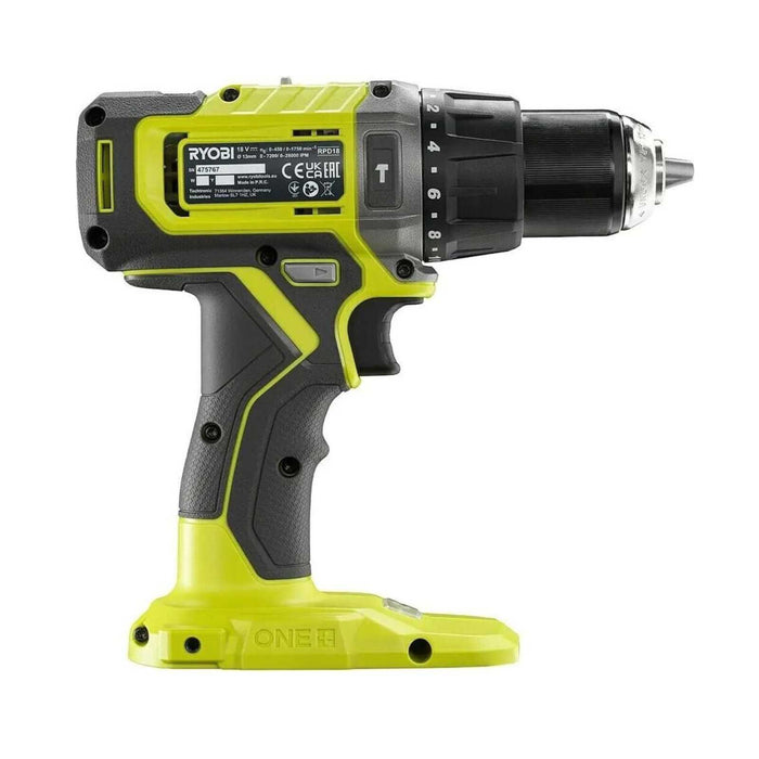 Perceuse visseuse à percussion RYOBI 18V ONE+ 2 vitesses 13mm 52Nm RPD18-0 (sans batterie) - Déstockage - BAKZOKA