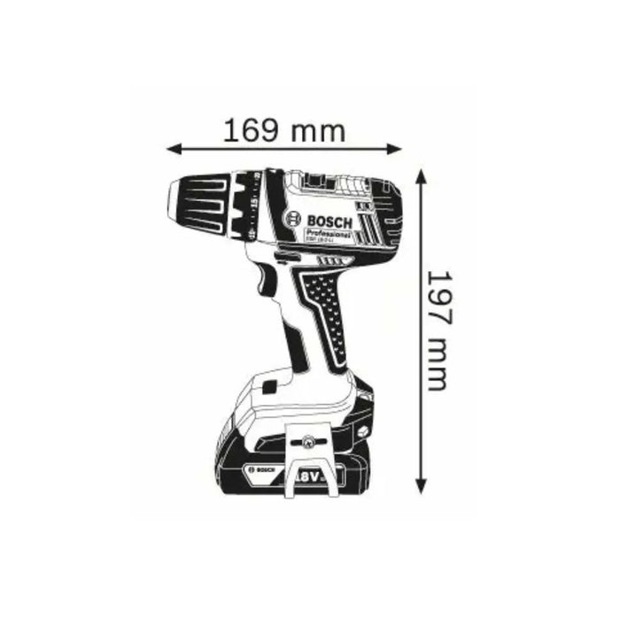 Perceuse visseuse BOSCH PRO GSR 18-2-LI + mallette - 06019B7305 - Déstockage - BAKZOKA