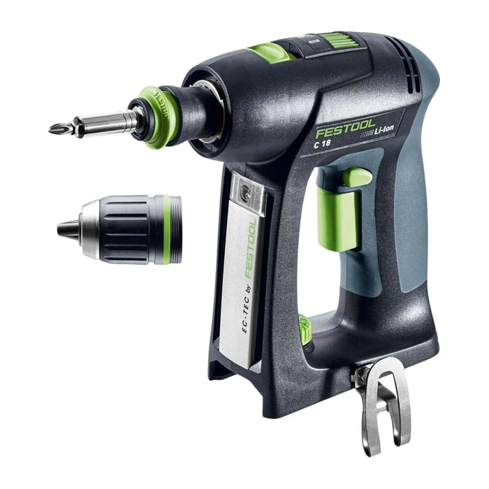 Perceuse visseuse FESTOOL 18V + coffret SYSTAINER C 18-Basic (sans batterie) - Déstockage - BAKZOKA