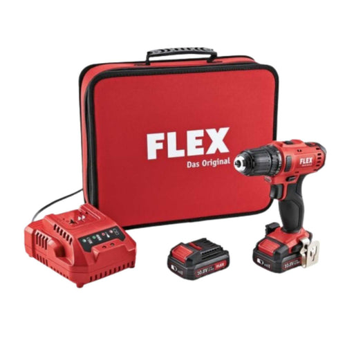 Perceuse visseuse FLEX 10.8V Li-Ion (2x 2.5Ah) +housse DD 2G 10.8-LD - Déstockage - BAKZOKA