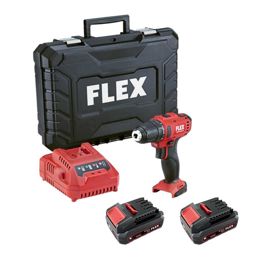Perceuse visseuse FLEX 12V Li-Ion (2x 2.5Ah) + mallette DD 2G 12-LDBC/2.5 - Déstockage - BAKZOKA
