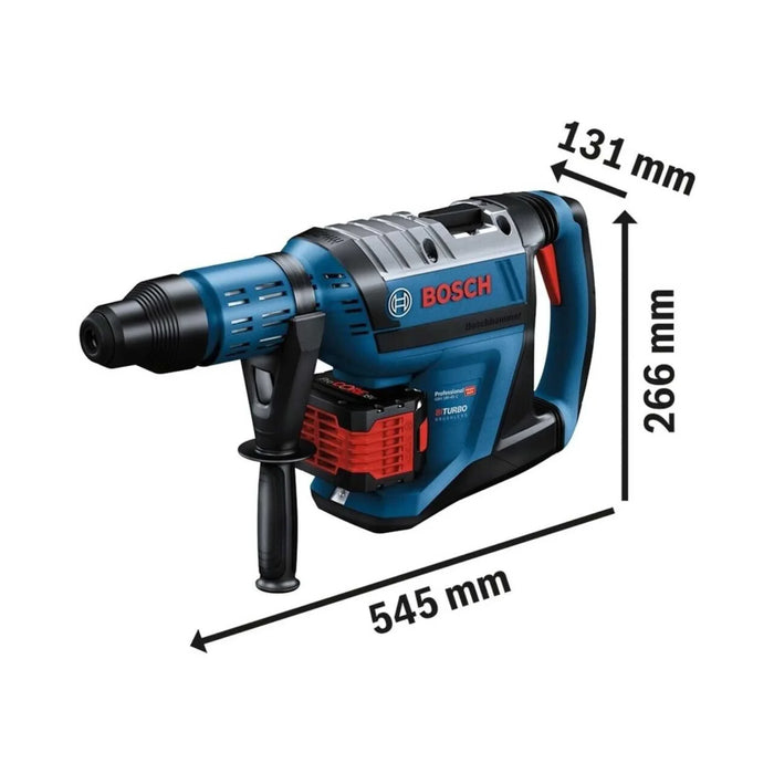 Perforateur BOSCH PRO 18V Li-Ion (2x 12Ah) BITURBO SDS-Max ProCore 12.5J + mallette GBH 18V-45 C - Déstockage - BAKZOKA