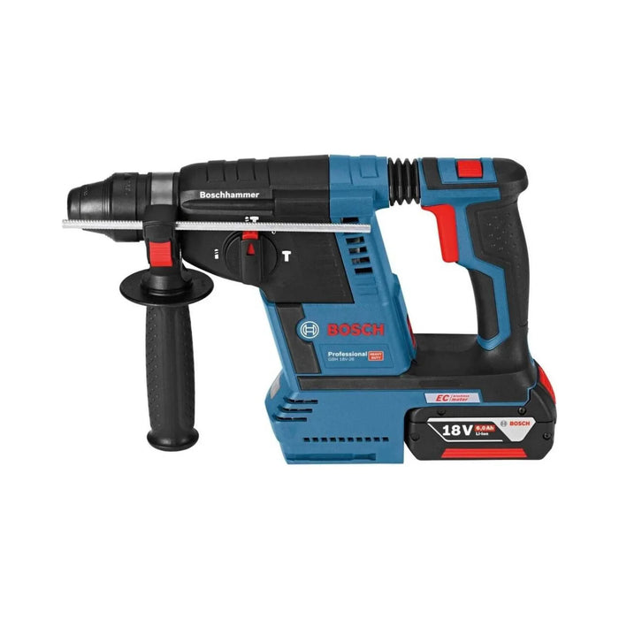 Perforateur BOSCH PRO 18V Li-Ion (2x 5Ah) SDS-Plus 2.6J + coffret L-BOXX GBH 18V-26 F - Reconditionné - BAKZOKA