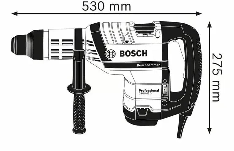 Perforateur BOSCH PRO GBH 8-45D SDS-MAX + mallette - 0611265100 - Reconditionné - BAKZOKA