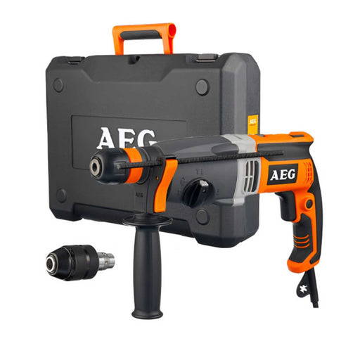 Perforateur burineur AEG SDS-Plus 28mm 1010W 2.8J + mallette KH 28 Super XE - Reconditionné - BAKZOKA