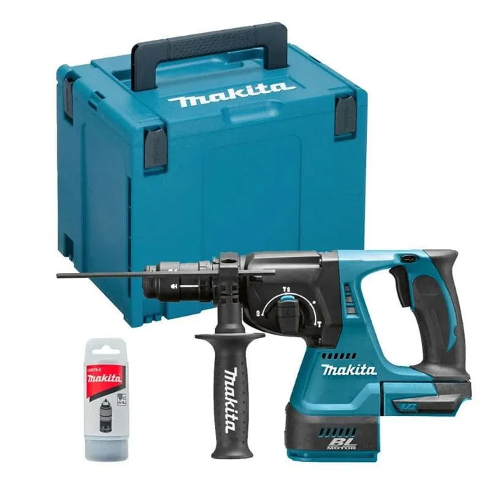 Perforateur burineur MAKITA DHR243ZJ SDS-Plus 24mm + coffret MAKPAC 4 - Reconditionné - BAKZOKA
