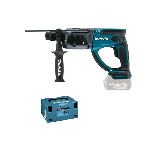Perforateur burineur MAKITA 18V SDS-Plus 2J + coffret MAKPAC DHR202ZJ (sans batterie) - Déstockage - BAKZOKA