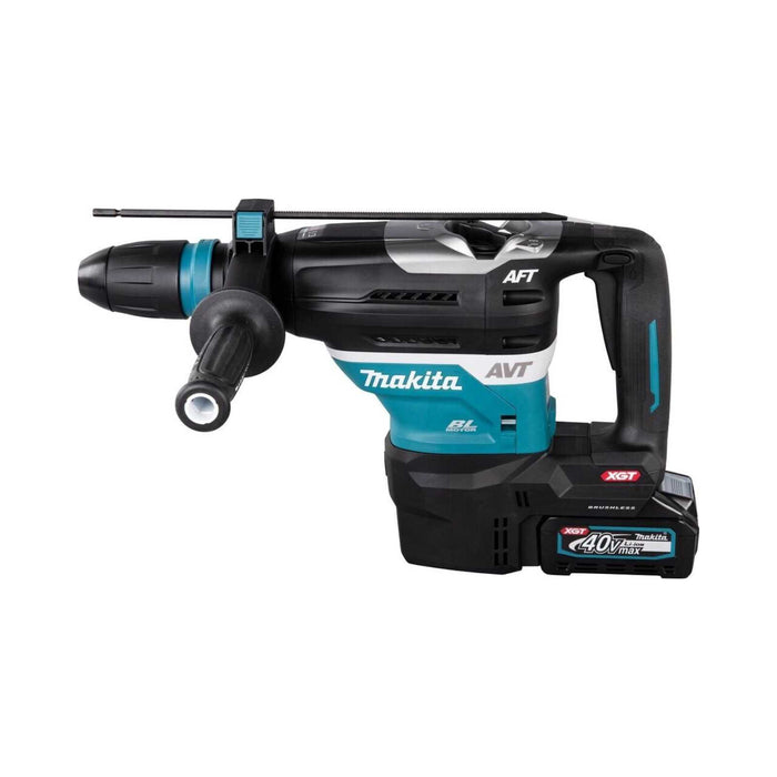 Perforateur burineur MAKITA 40V Li-Ion (2x 4Ah) SDS-Max XGT 8J + mallette HR005GM202 - Déstockage - BAKZOKA